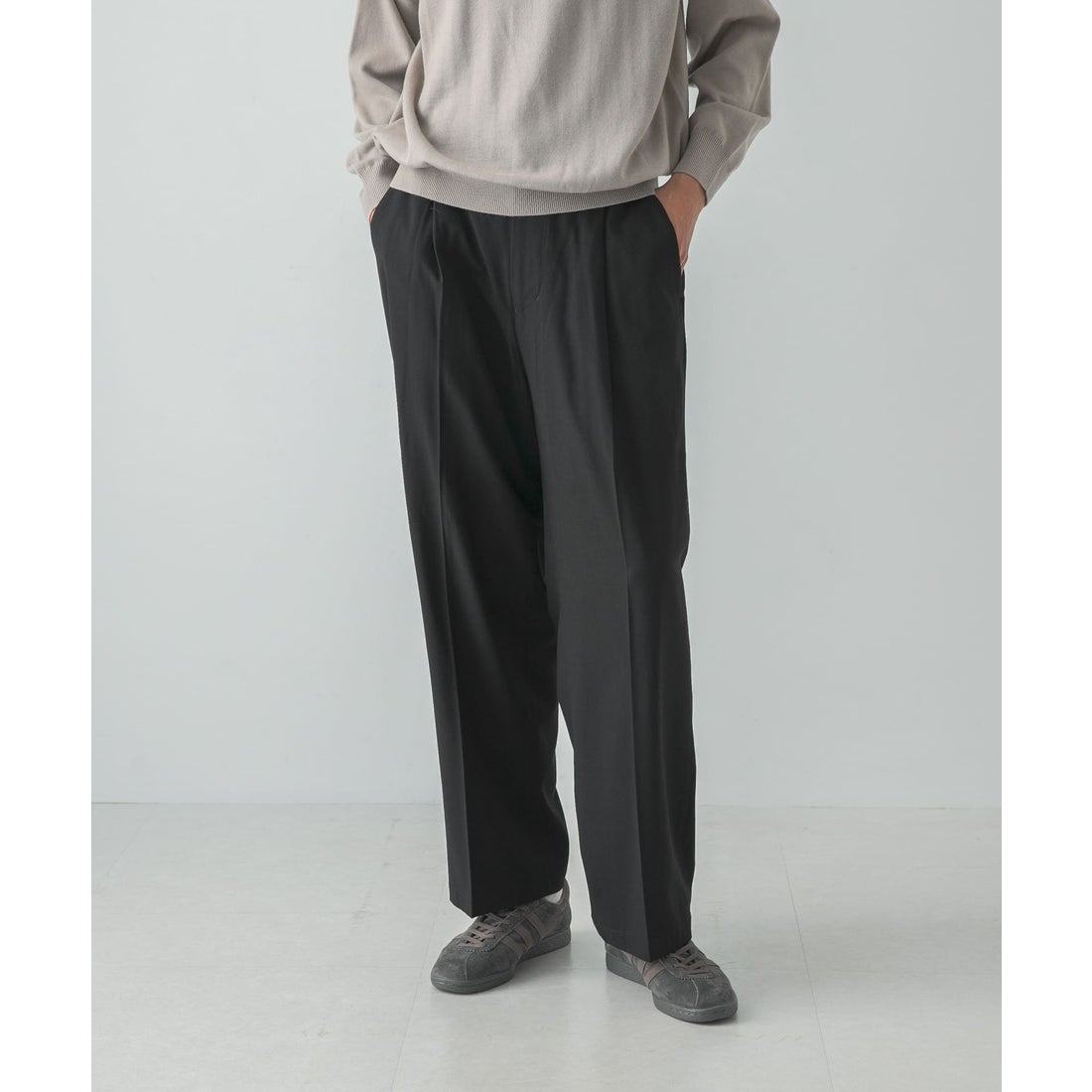 アーバンリサーチ URBAN RESEARCH WOOL BLEND EASY TROUSER