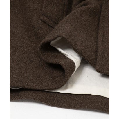 new basic BOILED WOOL COAT （ブラウン）｜詳細画像