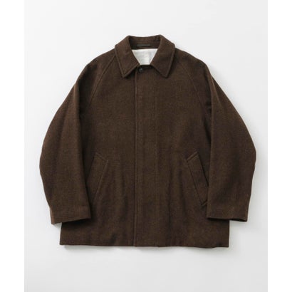 new basic BOILED WOOL COAT （ブラウン）｜詳細画像