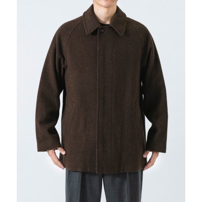 new basic BOILED WOOL COAT （ブラウン）｜詳細画像