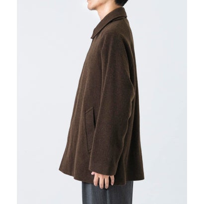 new basic BOILED WOOL COAT （ブラウン）｜詳細画像