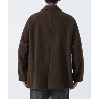 new basic BOILED WOOL COAT （ブラウン）｜詳細画像