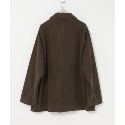 new basic BOILED WOOL COAT （ブラウン）｜詳細画像