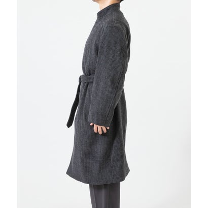 WOOL STAND COLLAR COAT （ブラウン）｜詳細画像