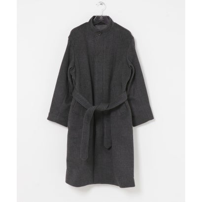 WOOL STAND COLLAR COAT （ブラウン）｜詳細画像