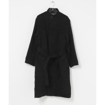 WOOL STAND COLLAR COAT （ブラウン）｜詳細画像
