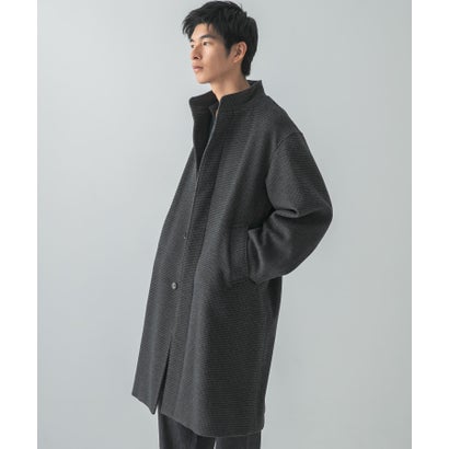 WOOL STAND COLLAR COAT （ブラック）｜詳細画像