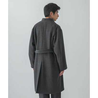 WOOL STAND COLLAR COAT （ブラック）｜詳細画像