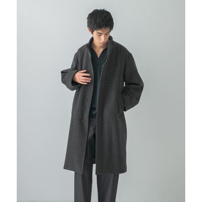 WOOL STAND COLLAR COAT （ブラック）｜詳細画像