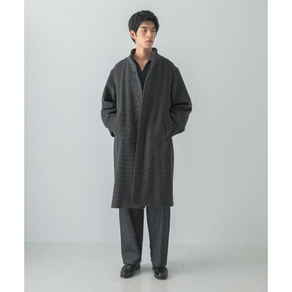 WOOL STAND COLLAR COAT （ブラック）｜詳細画像