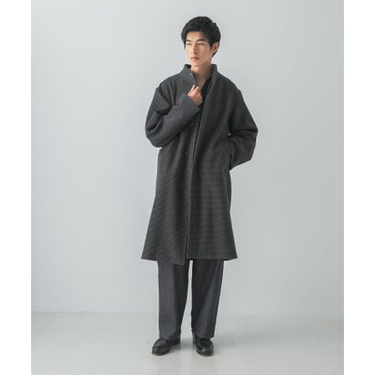 WOOL STAND COLLAR COAT （ブラック）｜詳細画像