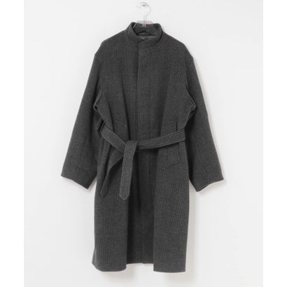 WOOL STAND COLLAR COAT （ブラック）｜詳細画像
