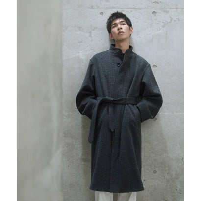 WOOL STAND COLLAR COAT （ブラック）｜詳細画像