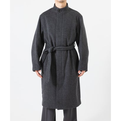 WOOL STAND COLLAR COAT （スミクロ）｜詳細画像