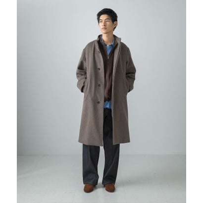 WOOL STAND COLLAR COAT （スミクロ）｜詳細画像