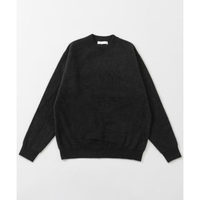 FUR WOOL CREW-NECK KNIT （ブラウン）｜詳細画像