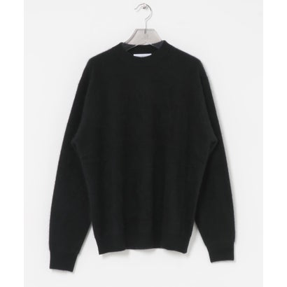 FUR WOOL CREW-NECK KNIT （ブラウン）｜詳細画像