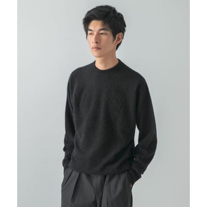 FUR WOOL CREW-NECK KNIT （ライトブルー）｜詳細画像