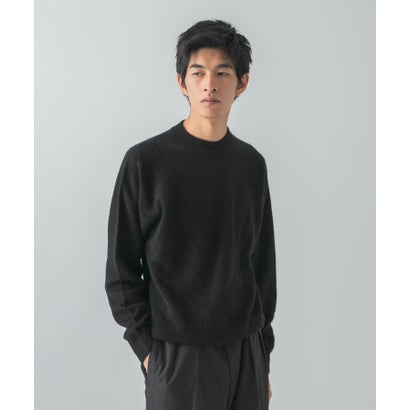 FUR WOOL CREW-NECK KNIT （ライトブルー）｜詳細画像