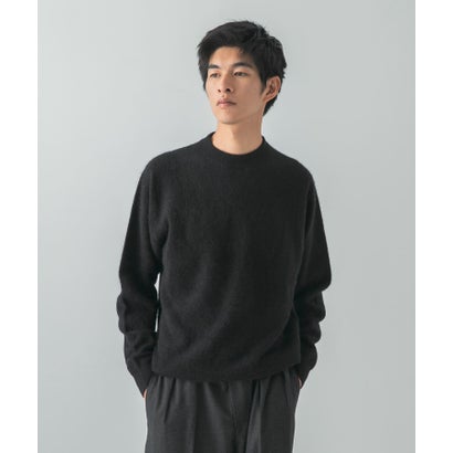 FUR WOOL CREW-NECK KNIT （ライトブルー）｜詳細画像