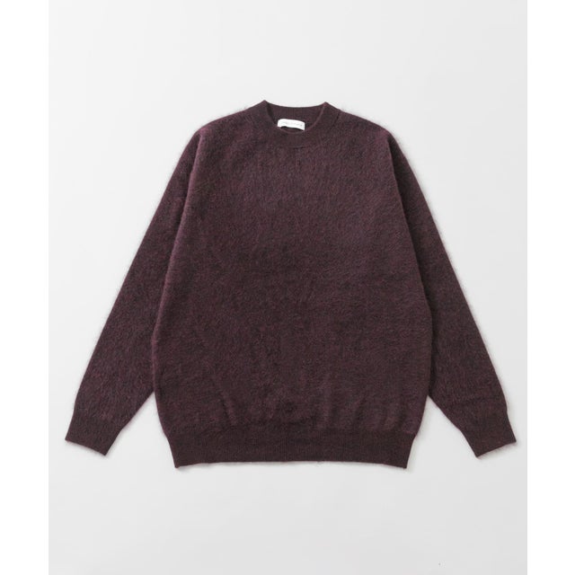 FUR WOOL CREW-NECK KNIT （パープル）