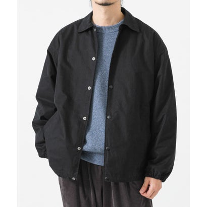 COTTON NYLON COACH JACKET （ブラウン）｜詳細画像