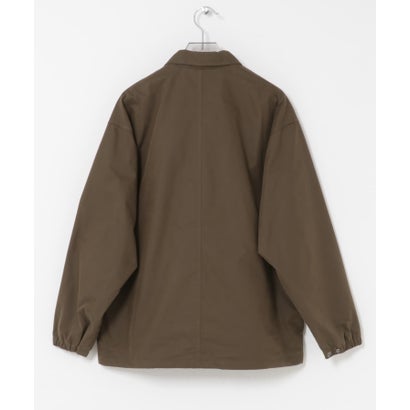 COTTON NYLON COACH JACKET （ブラック）｜詳細画像