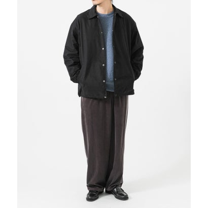 COTTON NYLON COACH JACKET （ブラック）｜詳細画像