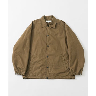 COTTON NYLON COACH JACKET （ブラック）｜詳細画像