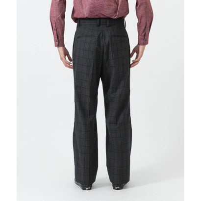 TW CHECK SEMI FLARE PANTS （ブラック）｜詳細画像