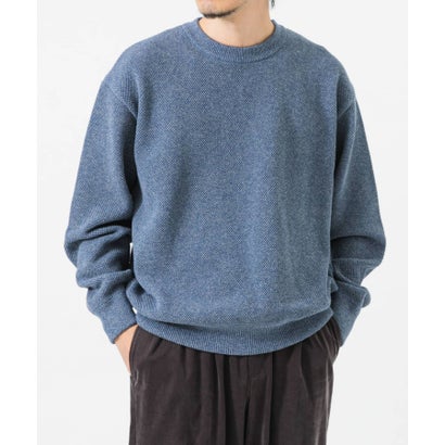 アーバンリサーチ URBAN RESEARCH 『別注』crepuscule×URBAN RESEARCH クルーネック （ブルー）｜詳細画像