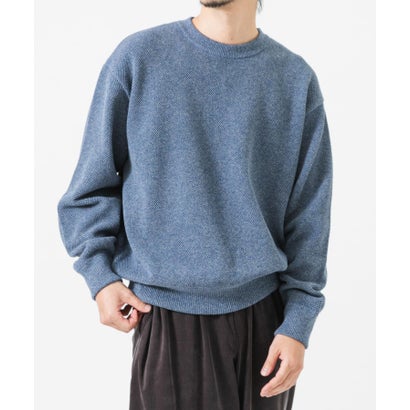 アーバンリサーチ URBAN RESEARCH 『別注』crepuscule×URBAN RESEARCH クルーネック （ブルー）｜詳細画像