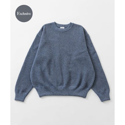 アーバンリサーチ URBAN RESEARCH 『別注』crepuscule×URBAN RESEARCH クルーネック （ブルー）｜詳細画像