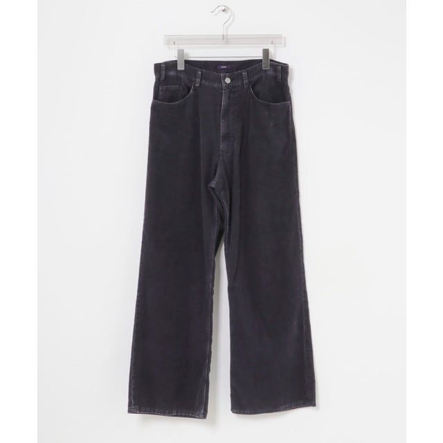 YLEVE SUPER DYED BLEACHED CORDUROY PANTS （ブルー系その他）