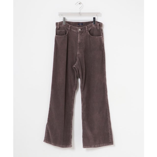 YLEVE SUPER DYED BLEACHED CORDUROY PANTS （ブラウン系その他）