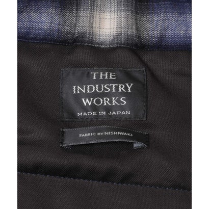 アーバンリサーチ URBAN RESEARCH THE INDUSTRY WORKS 綿レーヨンオンブレネルパンツ （ブルー）｜詳細画像