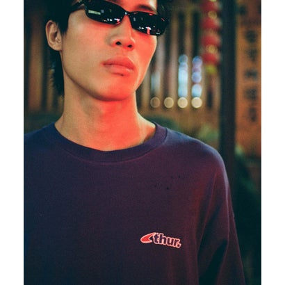 アーバンリサーチ URBAN RESEARCH thur. esp logo SHORT-SLEEVE T-SHIRTS （パープル）｜詳細画像
