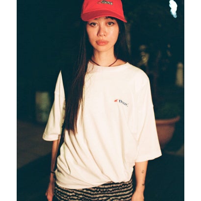 アーバンリサーチ URBAN RESEARCH thur. esp logo SHORT-SLEEVE T-SHIRTS （パープル）｜詳細画像