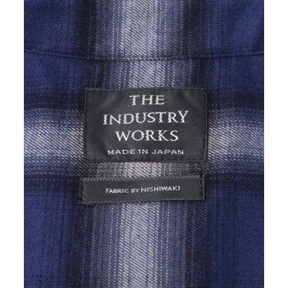 THE INDUSTRY WORKS 綿レーヨンオンブレネルシャツ （ブルー）｜詳細画像
