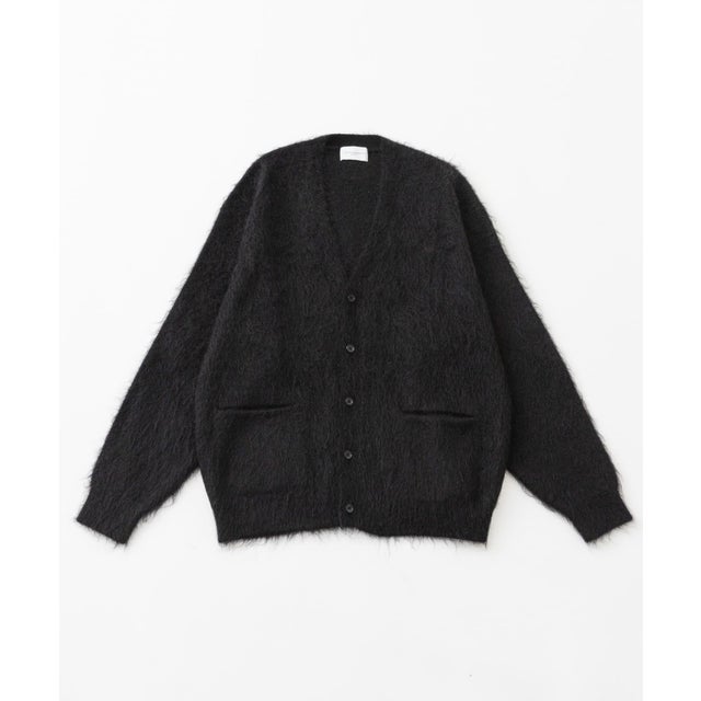 new basic MOHAIR V-NECK CARDIGAN （ブラック）