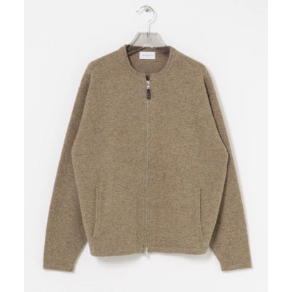 アーバンリサーチ URBAN RESEARCH new basic ZIP UP KNIT （ブラウン）｜詳細画像