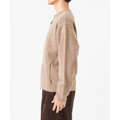 アーバンリサーチ URBAN RESEARCH new basic ZIP UP KNIT （ブラウン）｜詳細画像