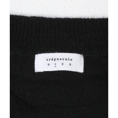 アーバンリサーチ URBAN RESEARCH crepuscule カシミアクルーネック （ブラック）｜詳細画像