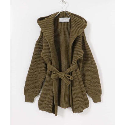 『別注』OLDDERBY KNITWEAR×UR Open Front Hoodie （PURPURA）｜詳細画像