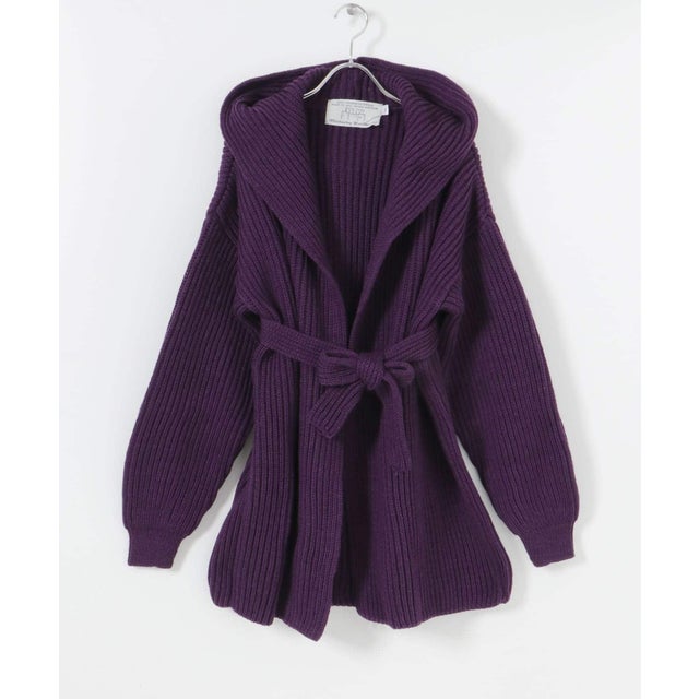 『別注』OLDDERBY KNITWEAR×UR Open Front Hoodie （PURPURA）