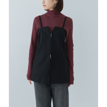 アーバンリサーチ URBAN RESEARCH 2wayジップビスチェ （CHARCOAL）｜詳細画像