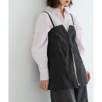 アーバンリサーチ URBAN RESEARCH 2wayジップビスチェ （CHARCOAL）｜詳細画像