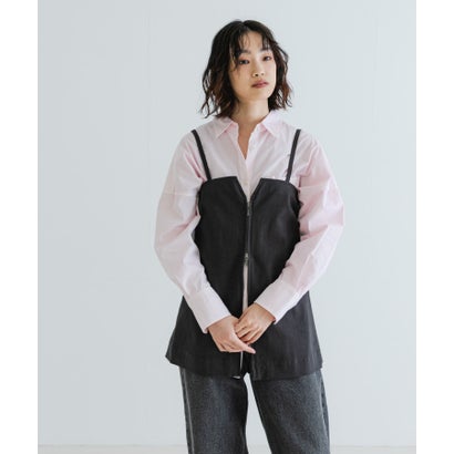 アーバンリサーチ URBAN RESEARCH 2wayジップビスチェ （CHARCOAL）｜詳細画像