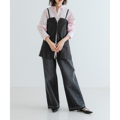 アーバンリサーチ URBAN RESEARCH 2wayジップビスチェ （CHARCOAL）｜詳細画像