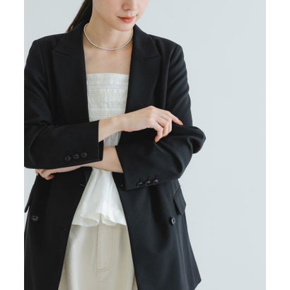 アーバンリサーチ URBAN RESEARCH ダブルブレストブレザージャケット （BLACK）｜詳細画像